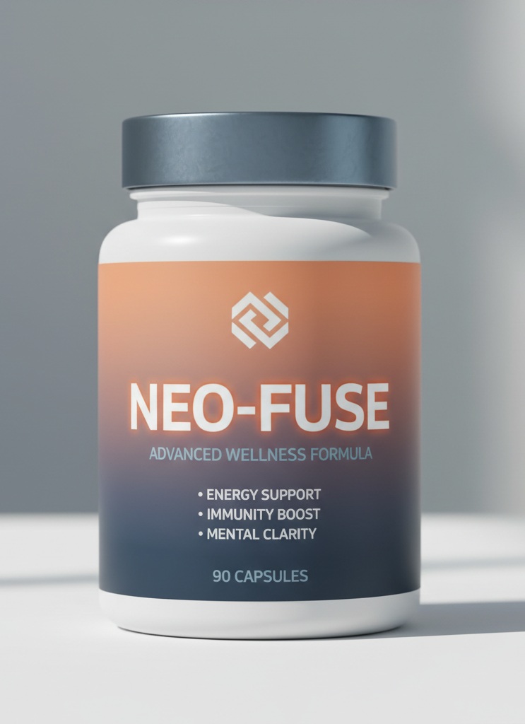 NEO-FUSE product package on neutral background